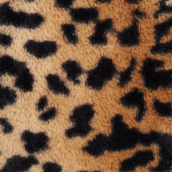 Faux Fur Collared Jacket, Cheetah Print - Picture 4 of 8